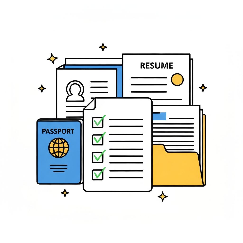 Documents needed for visa application